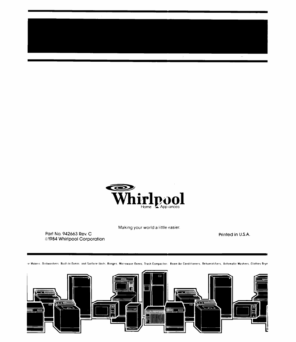 Whirlpool EV20VS User Manual | Page 12 / 12