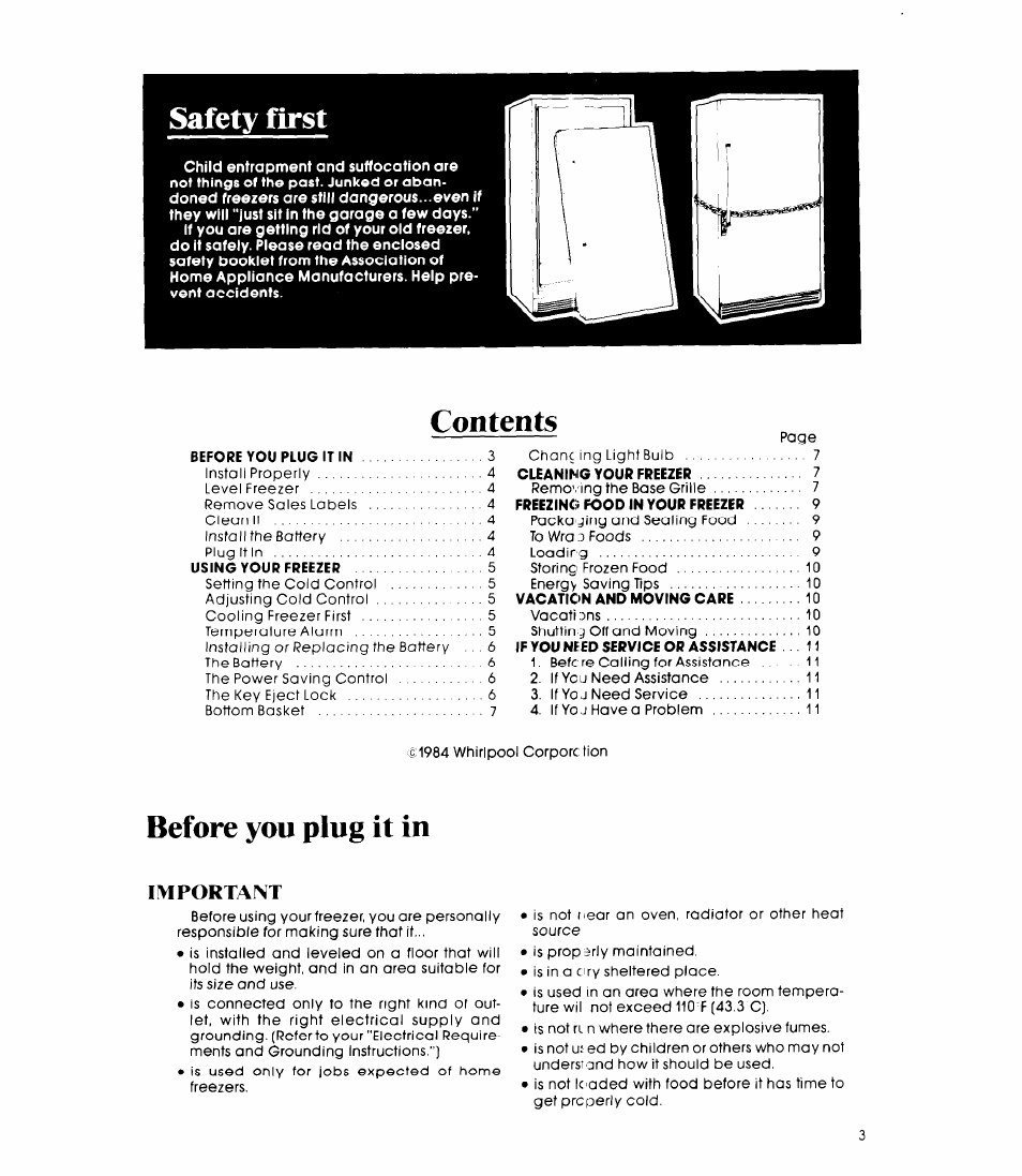 Whirlpool EV20VS User Manual | Page 3 / 12
