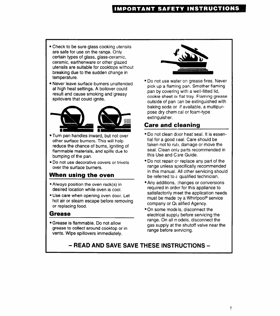 Whirlpool 8SF302PSY User Manual | Page 5 / 28