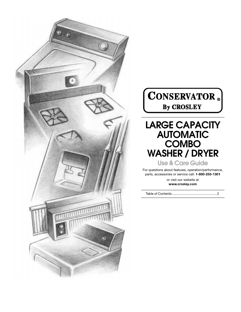 Whirlpool Combination WASHER / DRYER User Manual | 16 pages