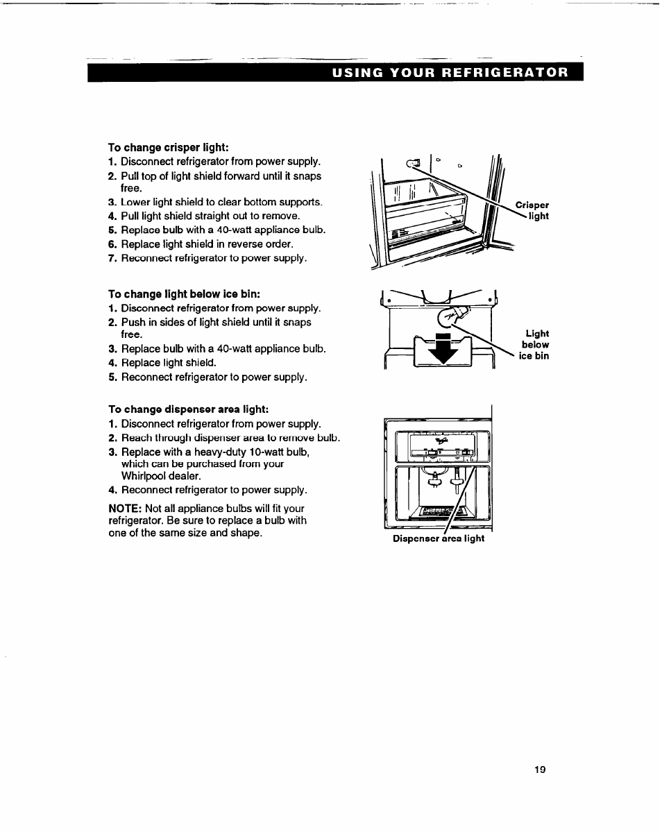Whirlpool ED22DF User Manual | Page 19 / 28