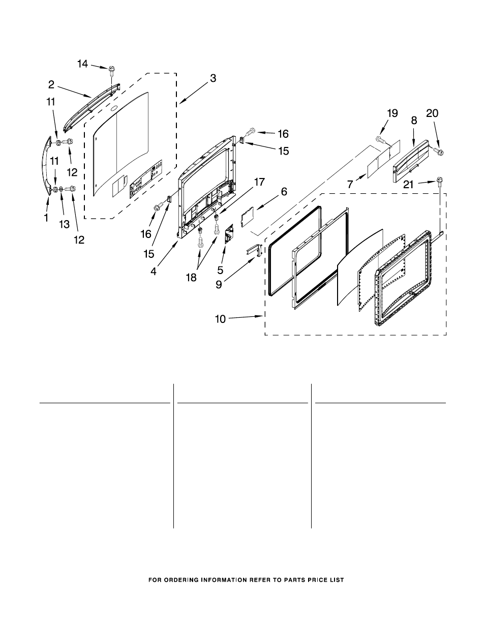 Door, Door parts | Whirlpool GH7208XRY1 User Manual | Page 2 / 9