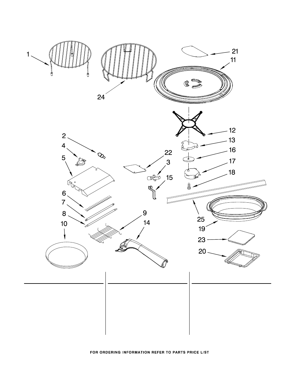 Rack and turntable, Rack and turntable parts | Whirlpool GH7208XRY1 User Manual | Page 6 / 9