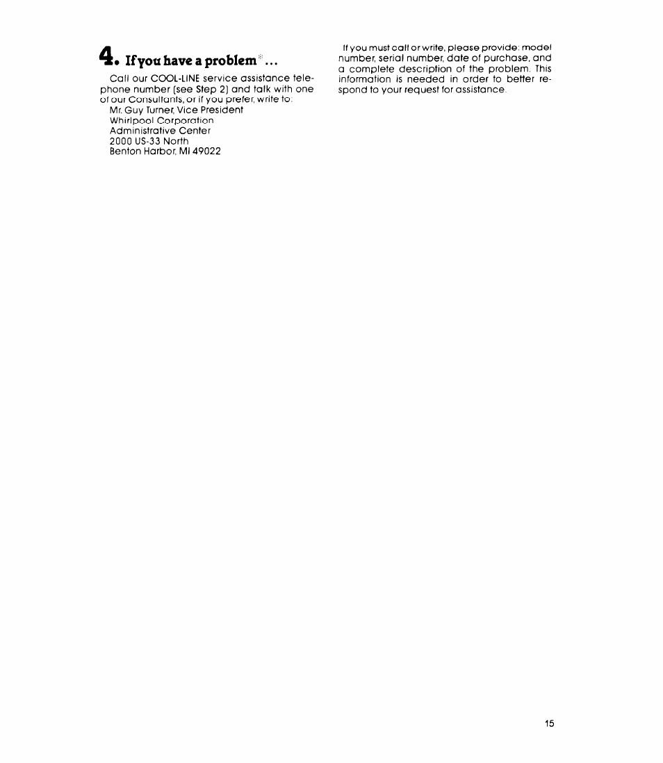 Whirlpool RB260PXK User Manual | Page 15 / 16