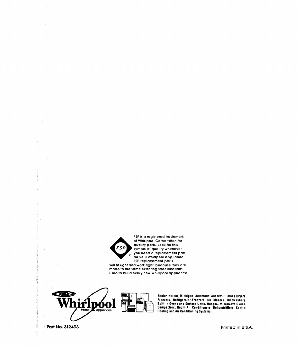 Whirlpool | Whirlpool RB260PXK User Manual | Page 16 / 16