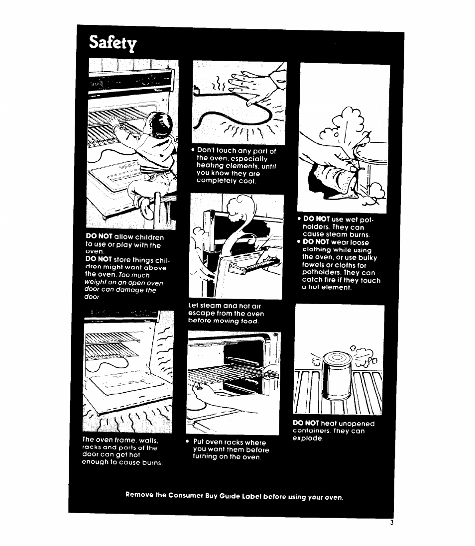 Safety | Whirlpool RB260PXK User Manual | Page 3 / 16