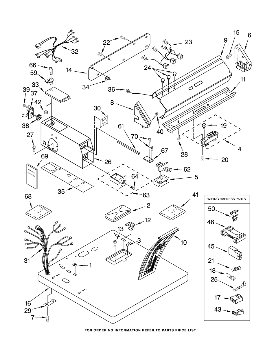 Top and console, Top and console parts | Whirlpool CGM2941TQ0 User Manual | Page 4 / 10