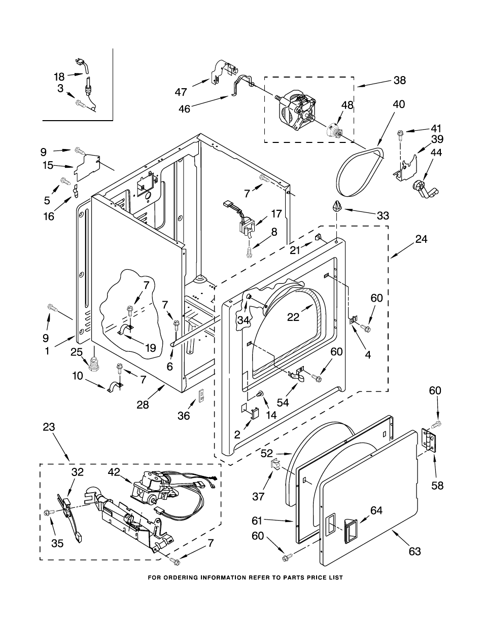 Cabinet, Cabinet parts | Whirlpool GCGM2991TQ0 User Manual | Page 4 / 10