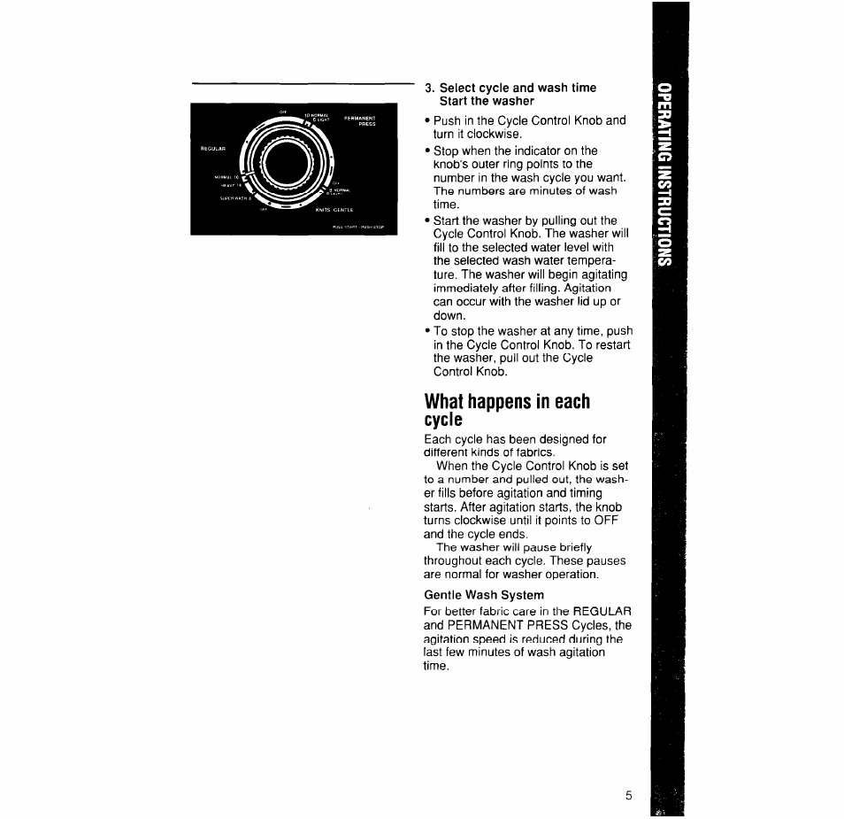 What happens in each cycle | Whirlpool 4LA6300XX User Manual | Page 5 / 12