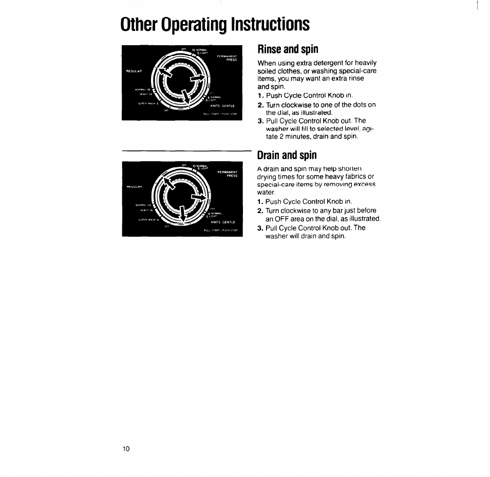 Other operating instructions | Whirlpool 6LA6300xY User Manual | Page 10 / 16