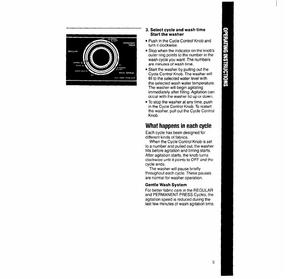 What happens in each cycle | Whirlpool 6LA6300xY User Manual | Page 5 / 16