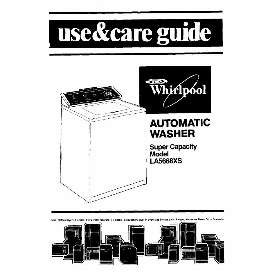 Whirlpool LA5668XS User Manual | 16 pages