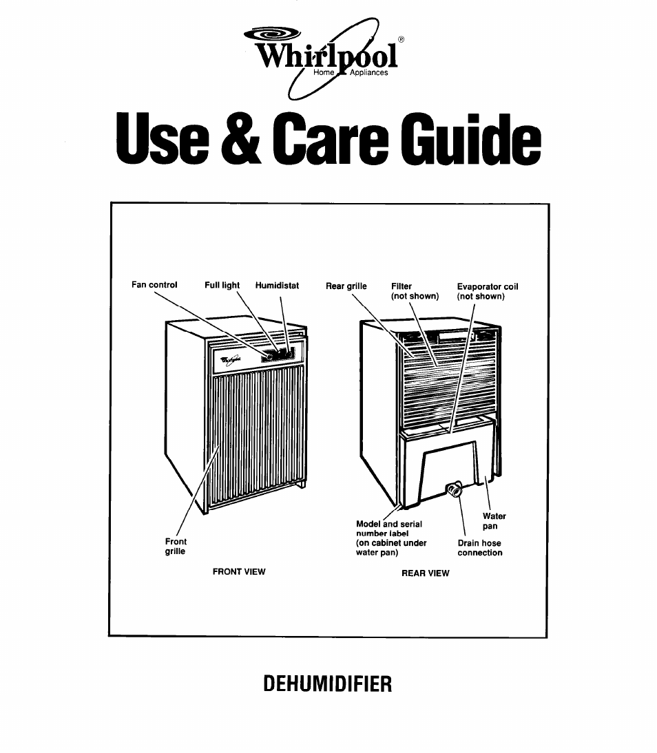 Whirlpool 1ADM202XX0 User Manual | 12 pages