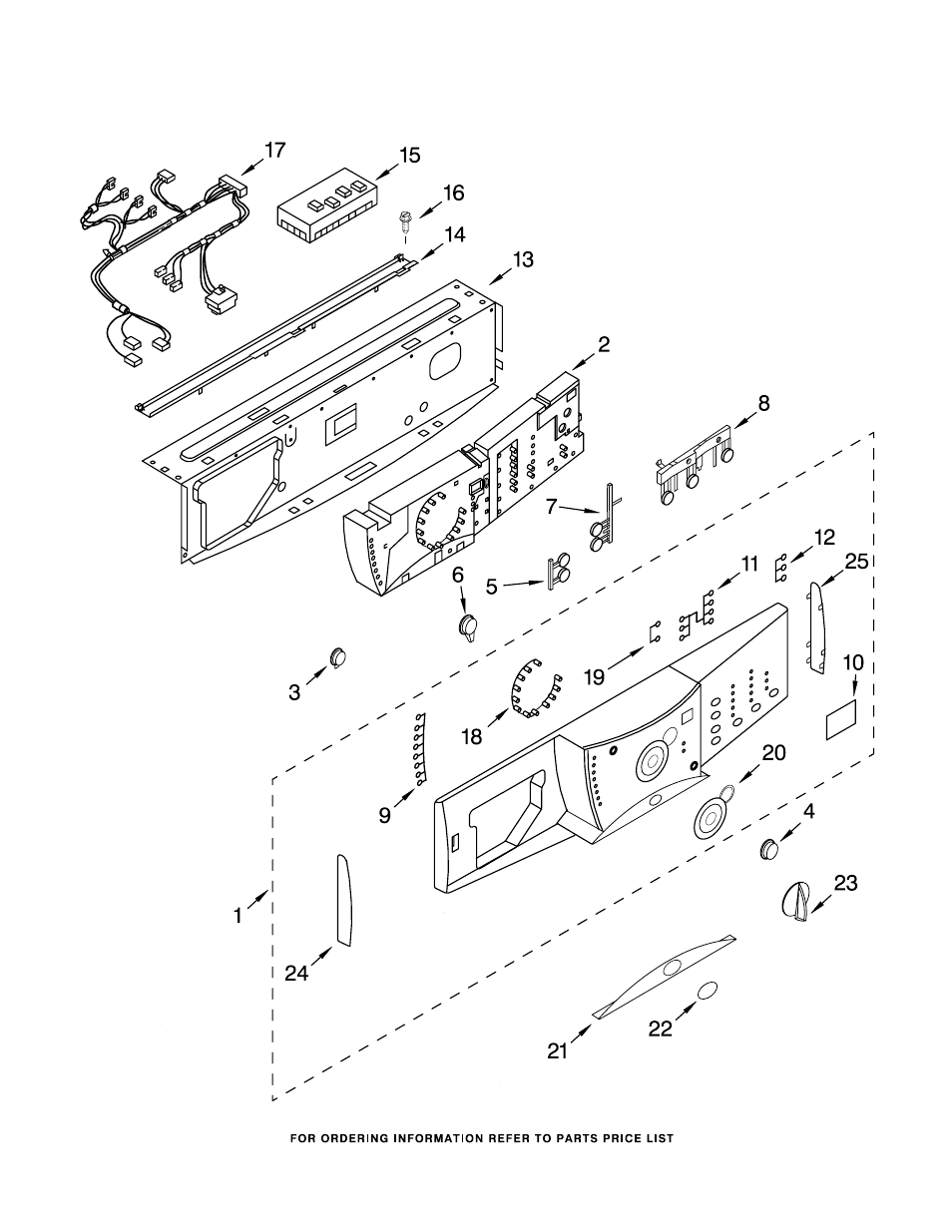 Control panel, Control panel parts | Whirlpool GHW9100LW2 User Manual | Page 5 / 13