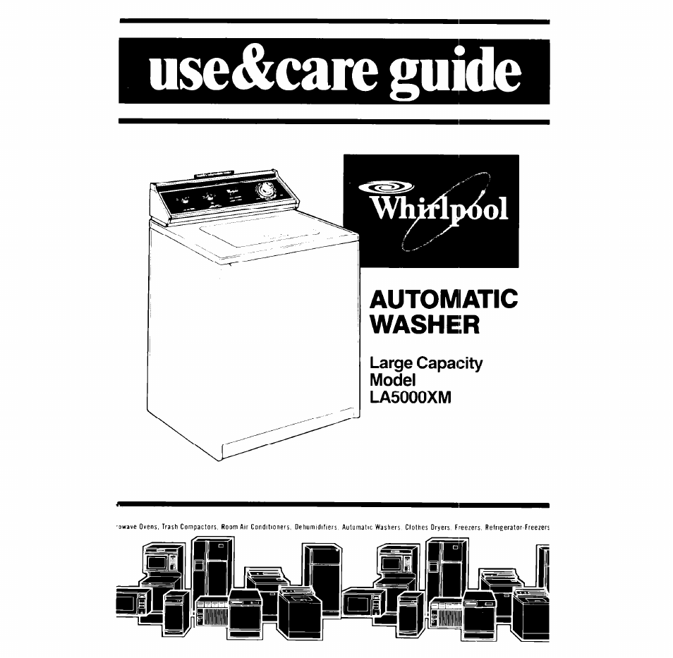 Whirlpool LA5000XM User Manual | 12 pages