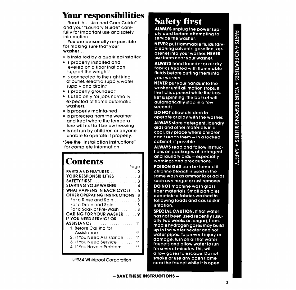 Whirlpool LA5000XM User Manual | Page 3 / 12