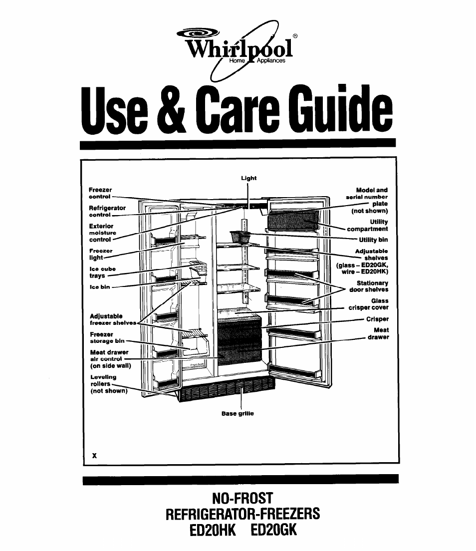 Whirlpool ED20HK User Manual | 16 pages