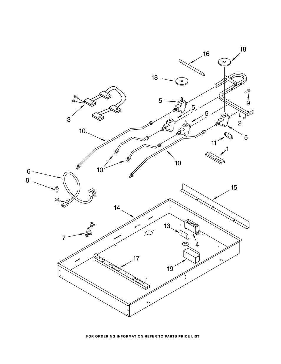 Burner box, gas valves, and switches | Whirlpool GLT3057RT00 User Manual | Page 3 / 4