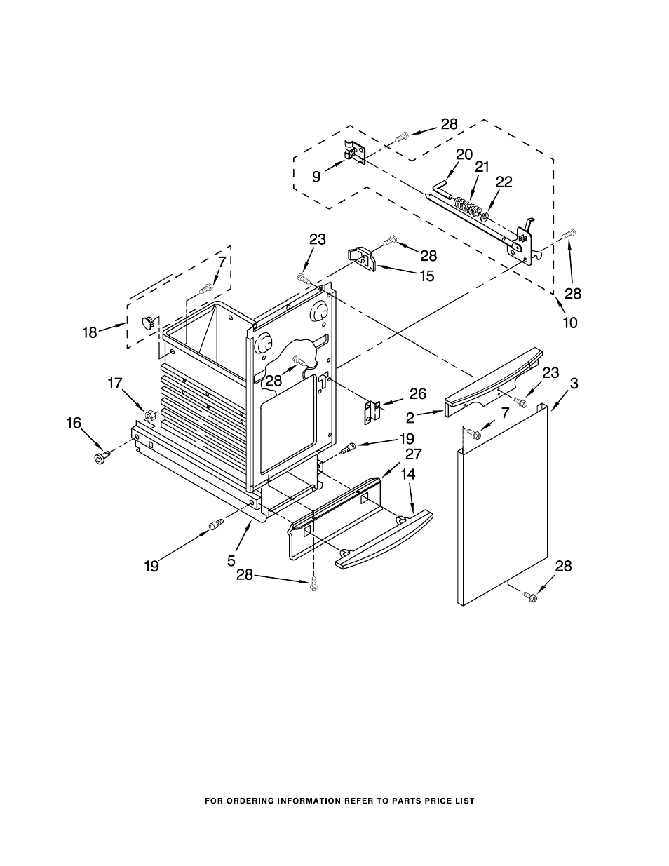 Container, Container parts | Whirlpool TU800SPPB0 User Manual | Page 5 / 7