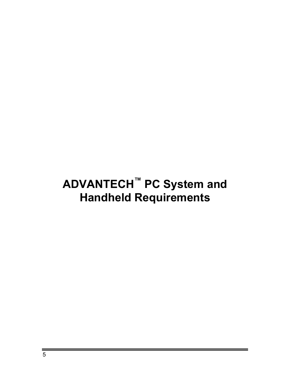 Advantech, Pc system and handheld requirements | Whirlpool ADVANTECH CL-8 User Manual | Page 14 / 108