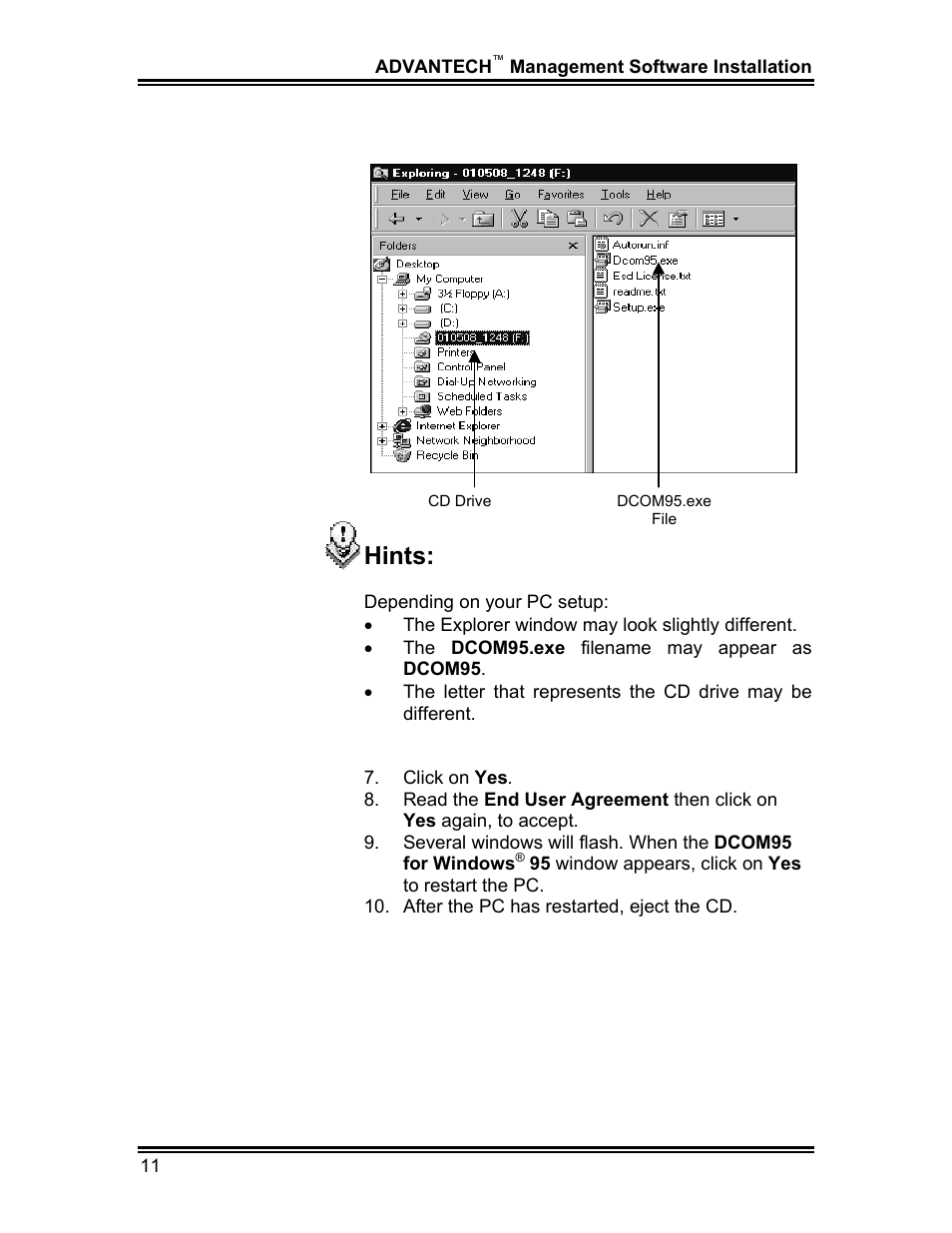 Hints | Whirlpool ADVANTECH CL-8 User Manual | Page 20 / 108