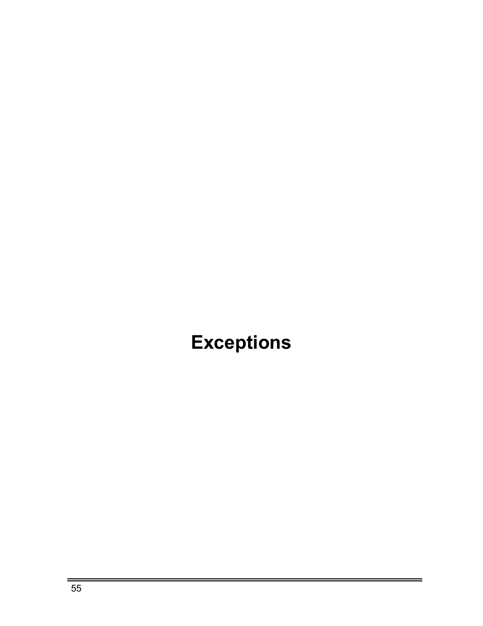 Exceptions | Whirlpool ADVANTECH CL-8 User Manual | Page 64 / 108