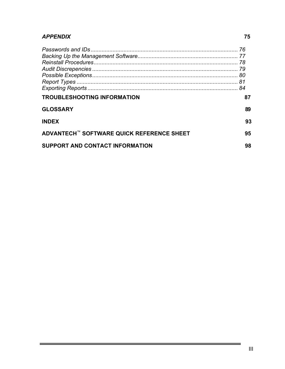 Whirlpool ADVANTECH CL-8 User Manual | Page 8 / 108