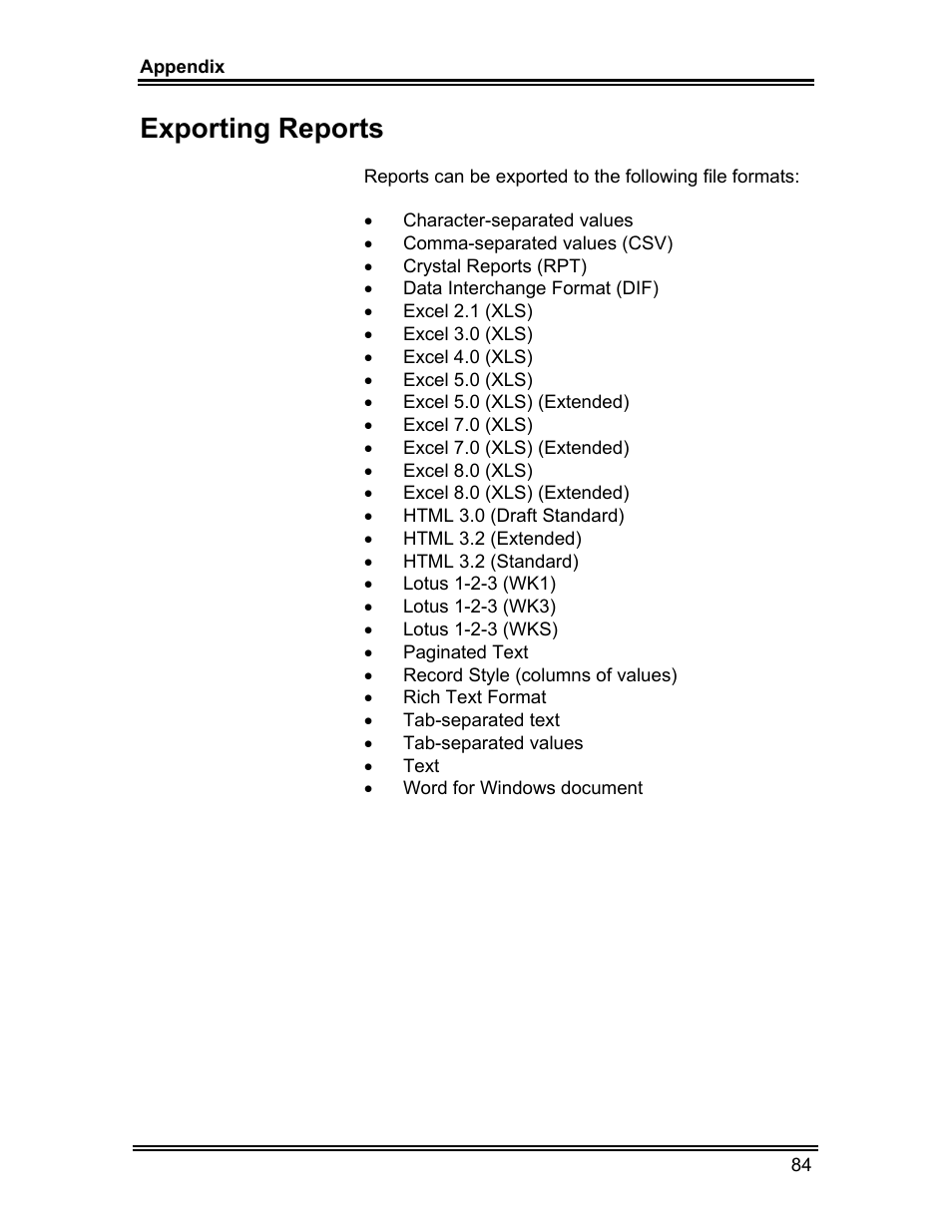 Exporting reports | Whirlpool ADVANTECH CL-8 User Manual | Page 93 / 108