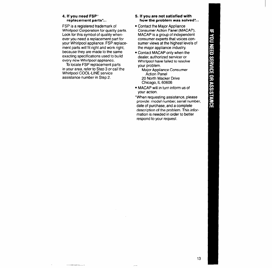 Whirlpool LG688lXT User Manual | Page 13 / 16