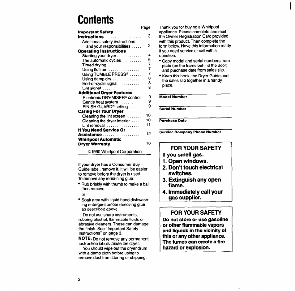 Whirlpool LG688lXT User Manual | Page 2 / 16