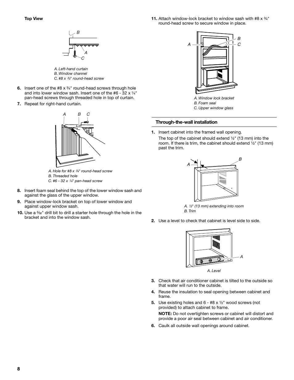 Whirlpool ACE082XP1 User Manual | Page 8 / 28