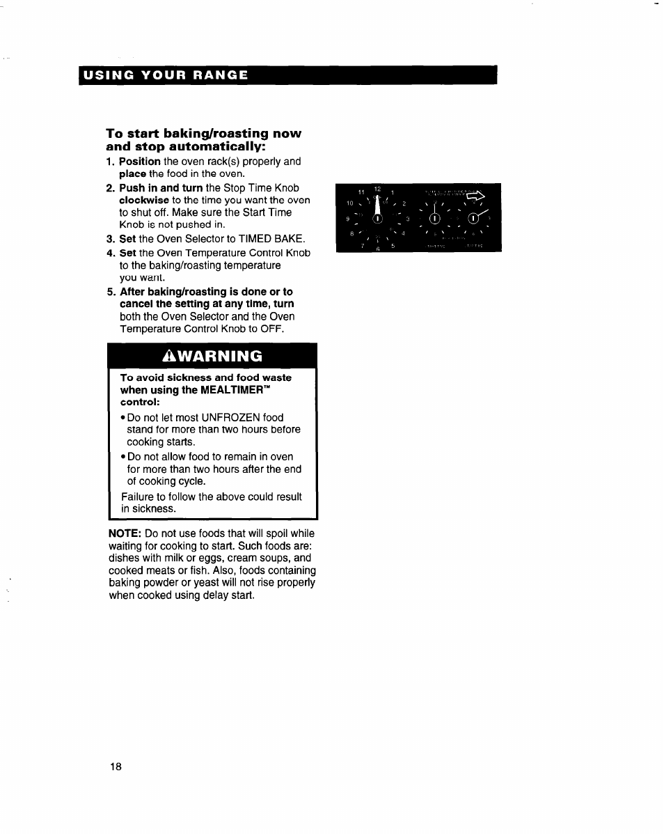 Ikwarning | Whirlpool FES310B User Manual | Page 18 / 32
