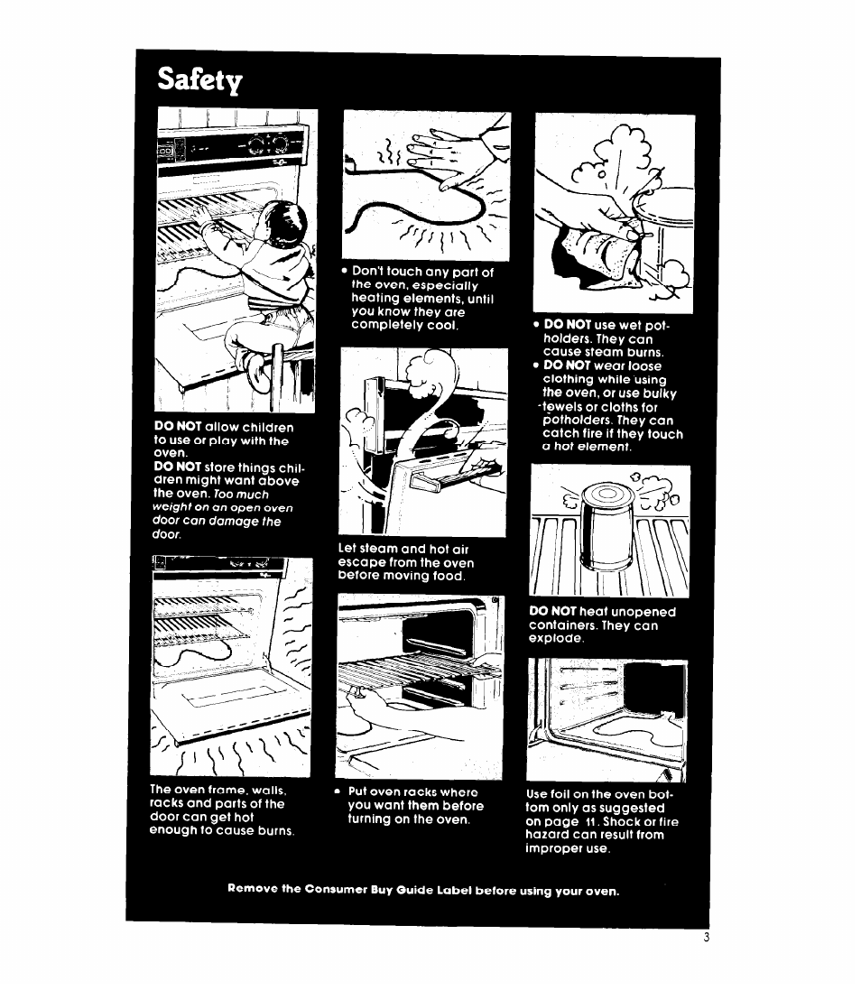 Safety | Whirlpool RB220PXK User Manual | Page 3 / 16