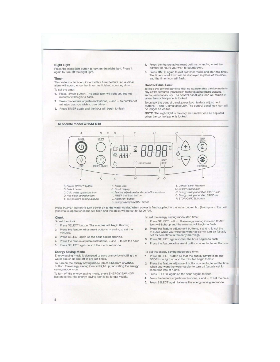 Whirlpool WHKM-D30 User Manual | Page 8 / 12