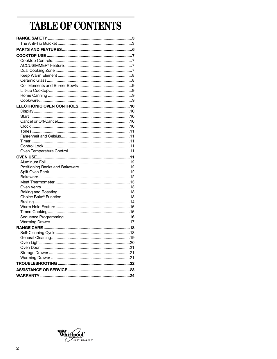 Whirlpool 9754384 User Manual | Page 2 / 24