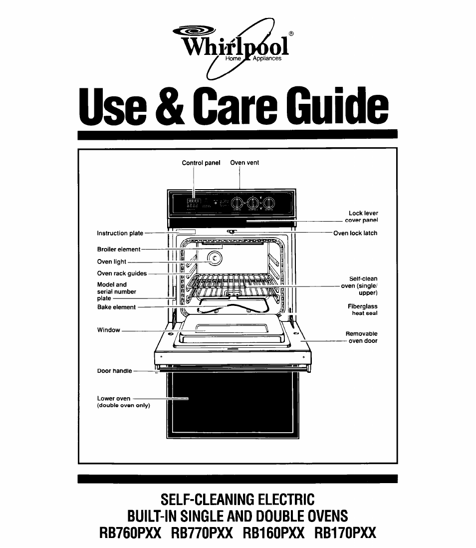 Whirlpool RB170PXX User Manual | 32 pages