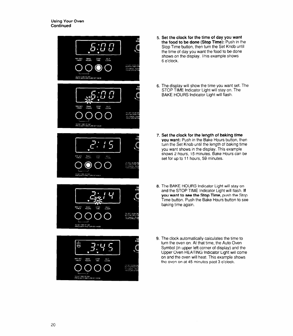 O o ® o, Oidoo | Whirlpool RB170PXX User Manual | Page 20 / 32