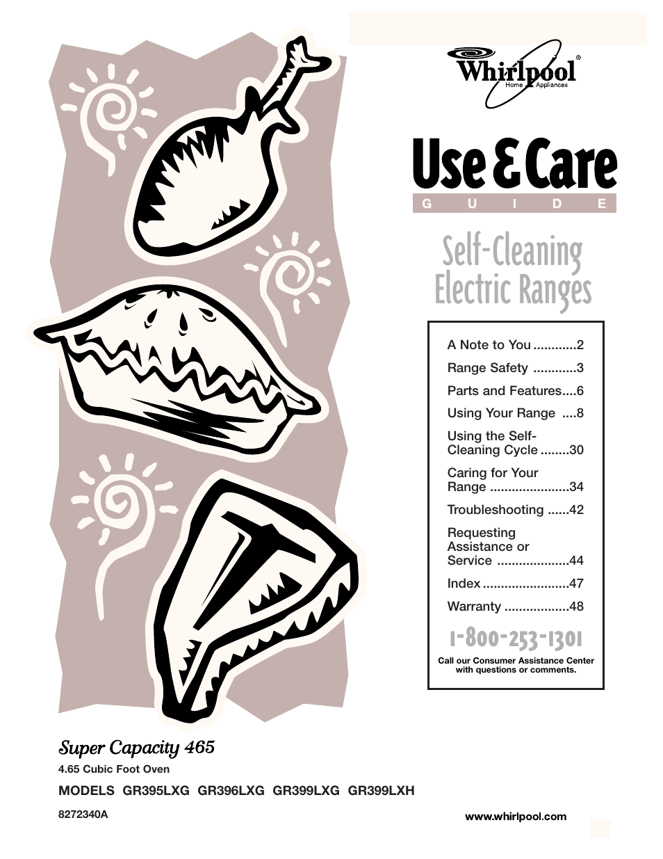 Whirlpool GR395LXG User Manual | 46 pages