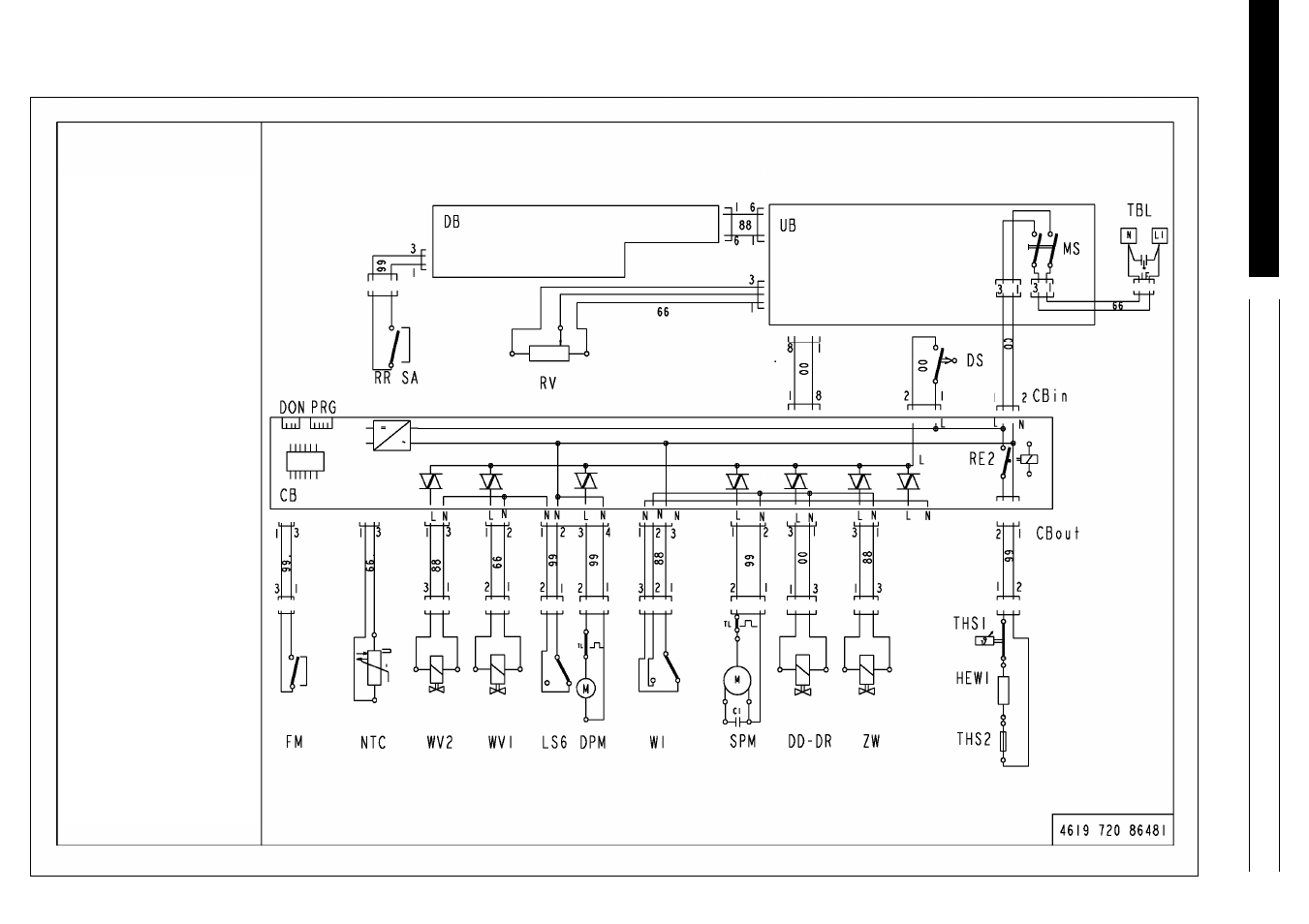 Ser vice, Cir cuit diagr am | Whirlpool ADG 955 WHM User Manual | Page 9 / 17