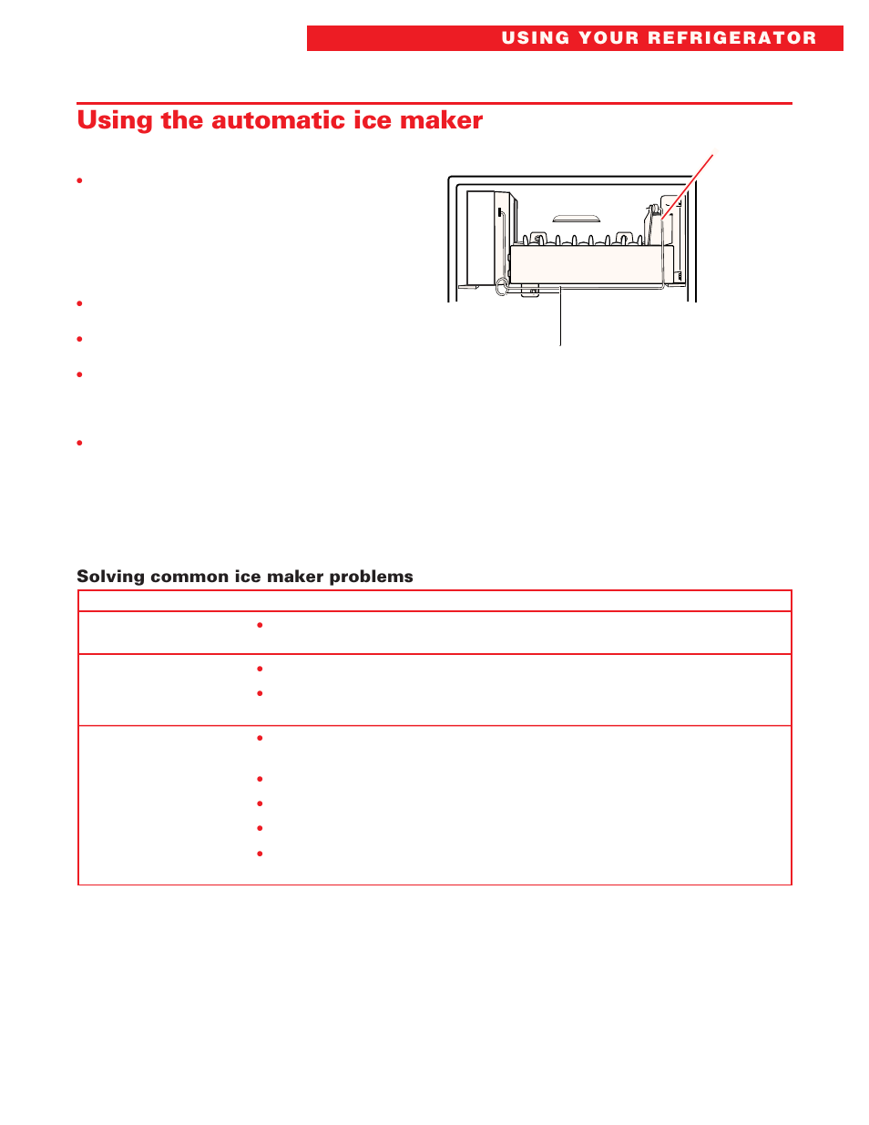 Using the automatic ice maker | Whirlpool ED20DFXEB00 User Manual | Page 19 / 32