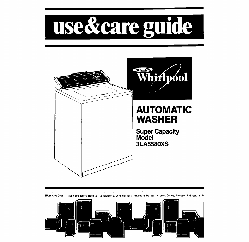 Whirlpool 3LA5580XS User Manual | 16 pages