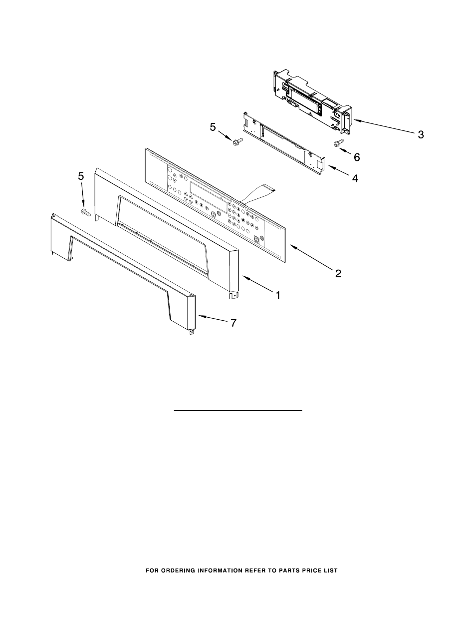 Control panel, Control panel parts | Whirlpool GBS277PRB03 User Manual | Page 3 / 7