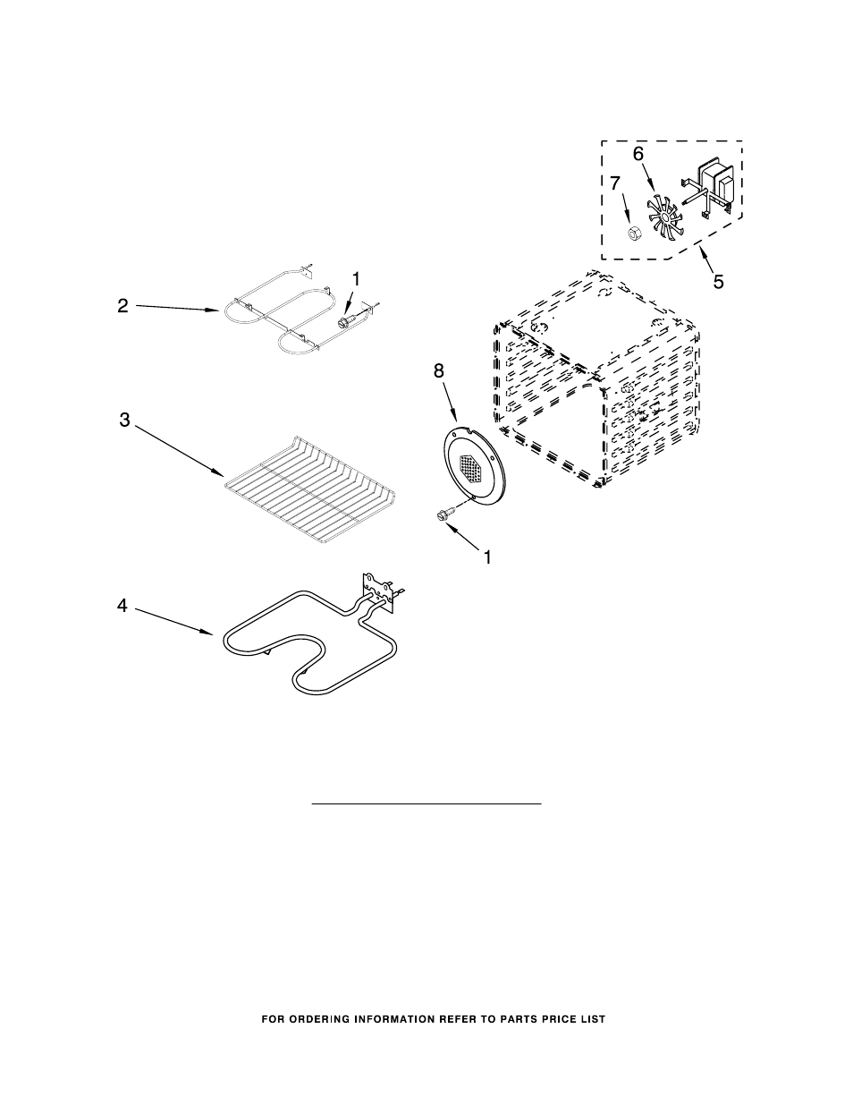 Internal oven, Internal oven parts | Whirlpool GBS277PRB03 User Manual | Page 5 / 7