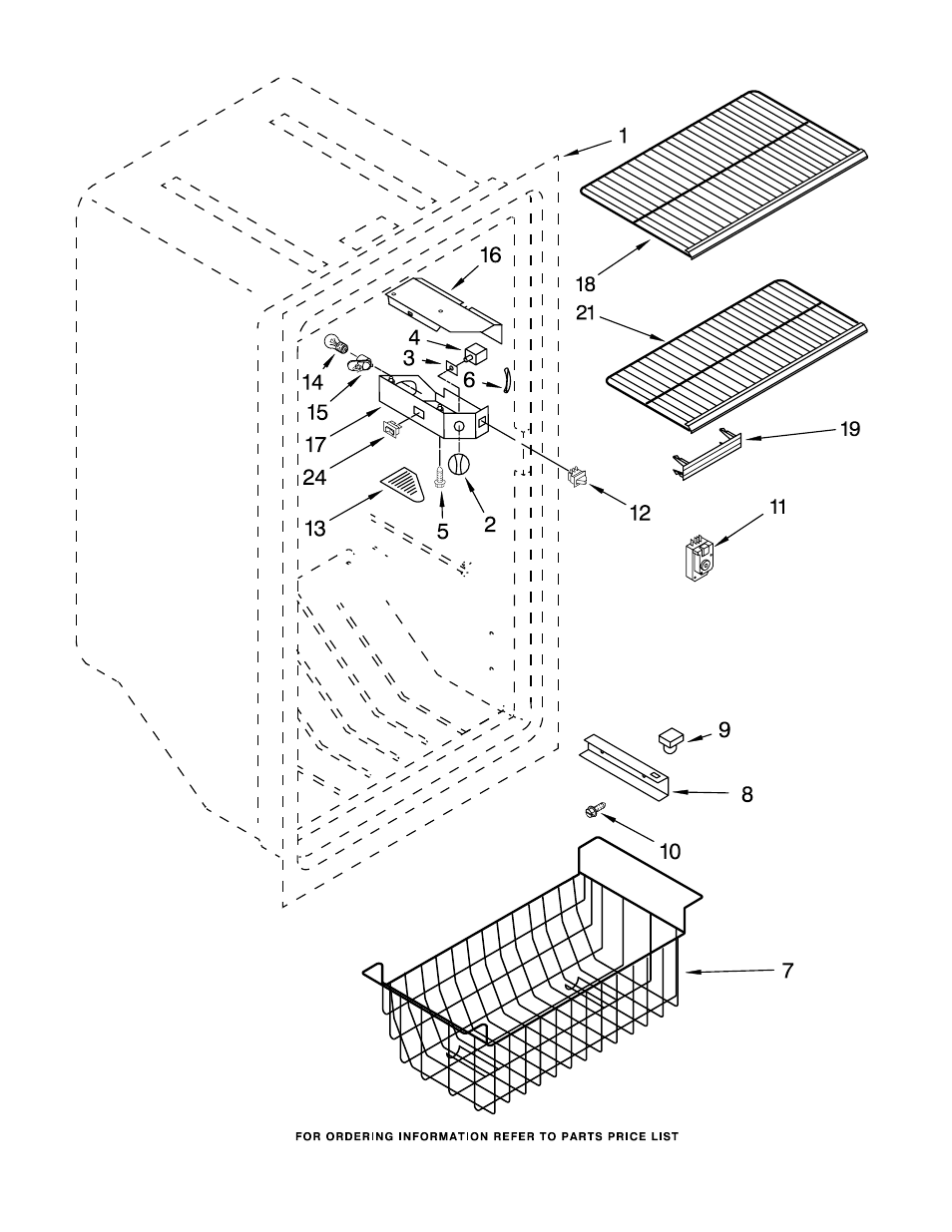 Liner, Liner parts | Whirlpool EV250NXRQ00 User Manual | Page 3 / 8