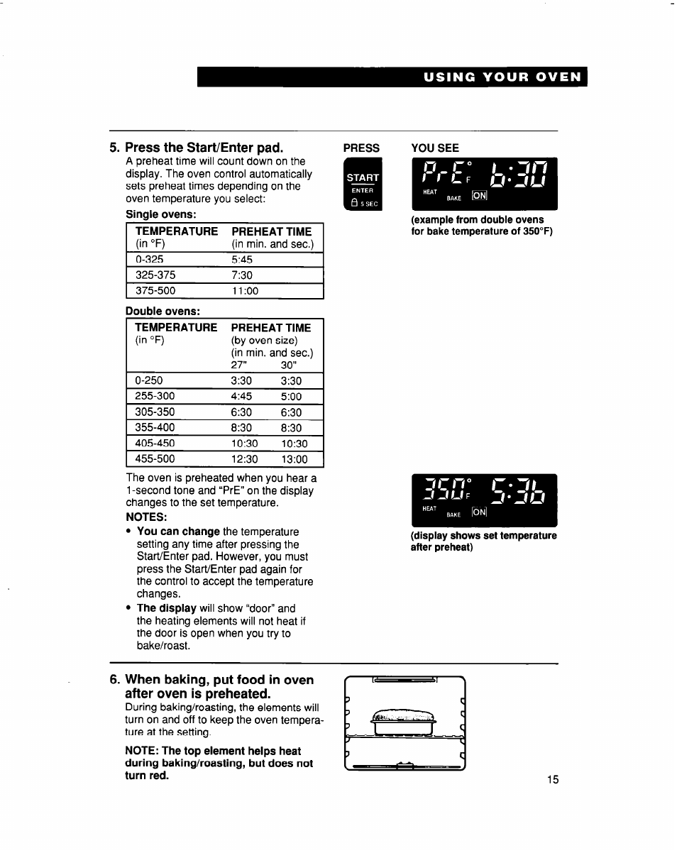 Press the start/enter pad, You see, P.c° ljn | Fu - j i u | Whirlpool RBS307PD User Manual | Page 15 / 48