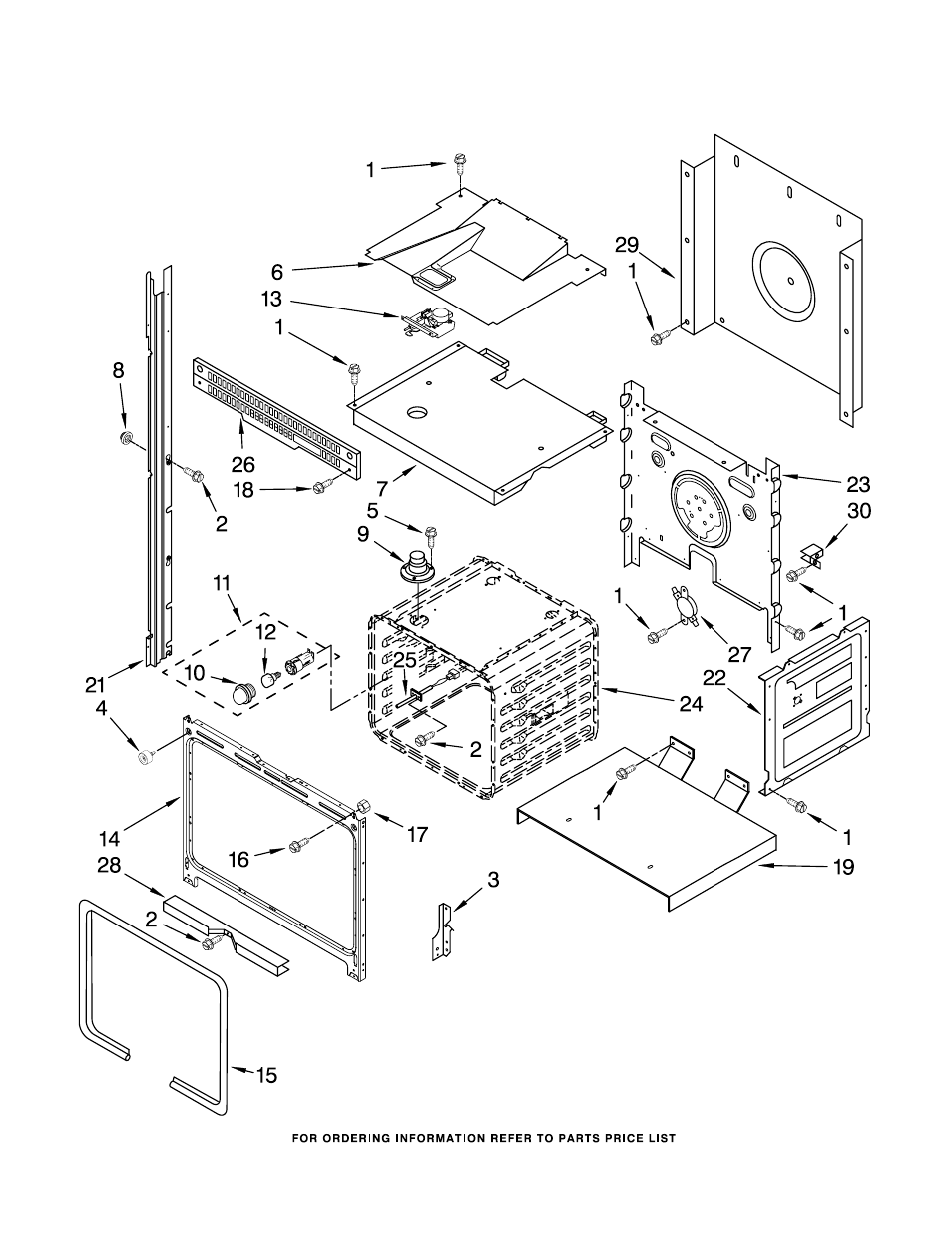 Upper oven, Upper oven parts | Whirlpool GBD307PRS02 User Manual | Page 3 / 9