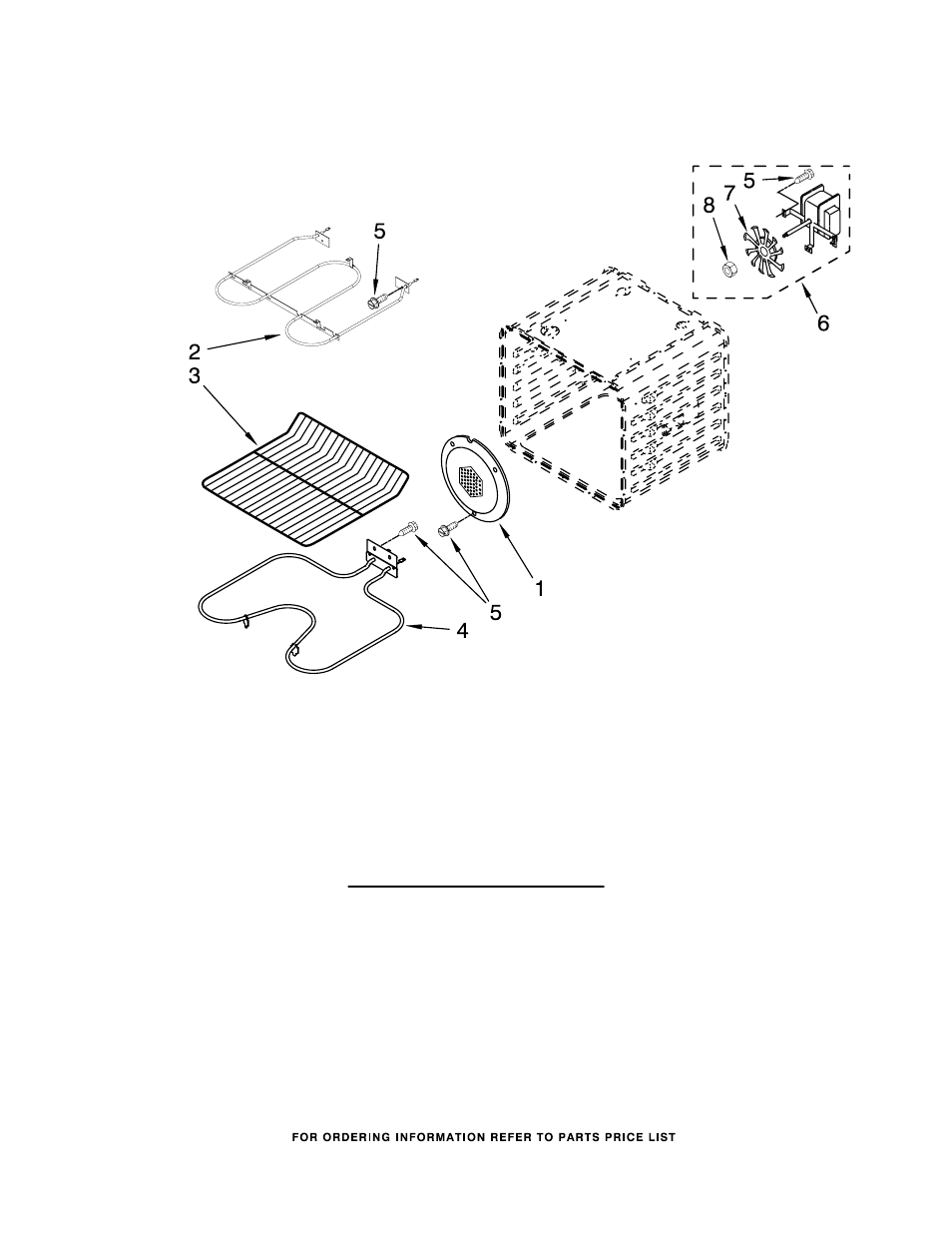 Internal oven, Internal oven parts | Whirlpool GBD307PRS02 User Manual | Page 6 / 9
