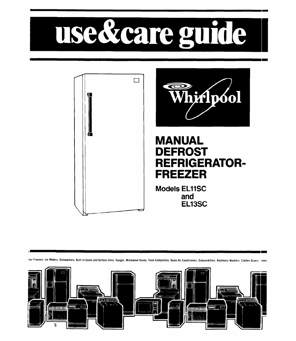 Whirlpool EL13SC User Manual | 16 pages