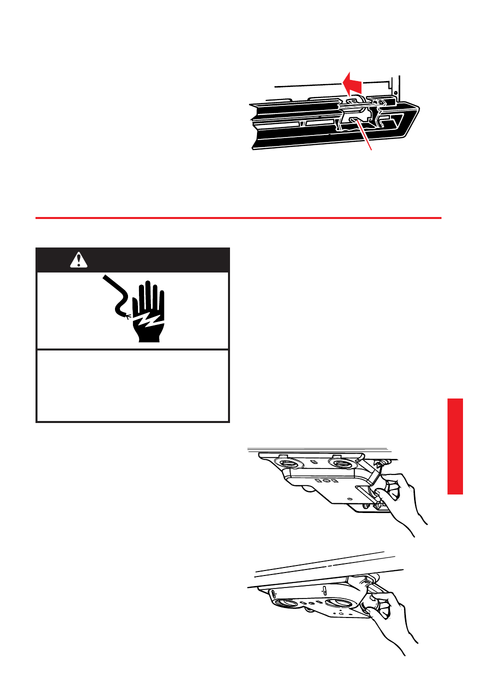 Wwarning, Changing the light bulbs, Clips | Style 1, Style 2 | Whirlpool 2195258 User Manual | Page 25 / 78