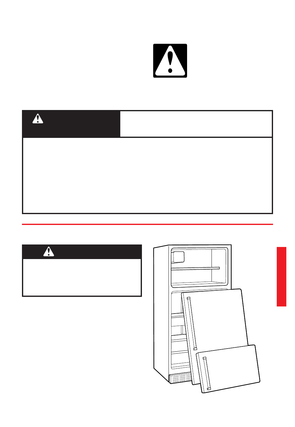 Refrigerator safety, Wwarning, Important safety instructions | Proper disposal of your old refrigerator | Whirlpool 2195258 User Manual | Page 5 / 78
